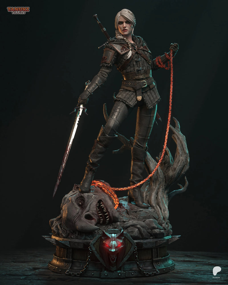 Ciri Resin Statue & Bust - Full Size view 1