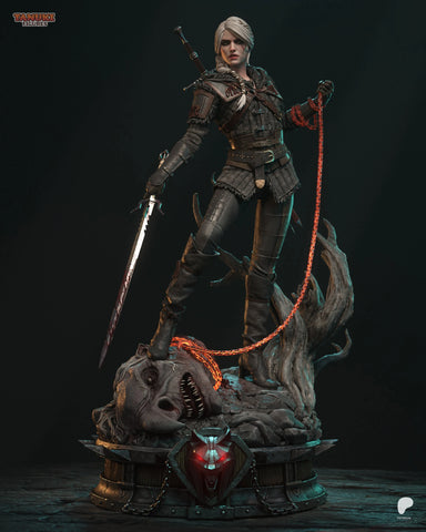 Ciri Resin Statue & Bust - Full Size view 1