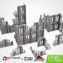 Cathedral Ruins 01 3D printed terrain view 1
