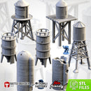 Silos & Storage Tanks 3D printed terrain view 1