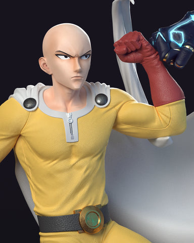 Saitama Resin Bust - Bust view 1