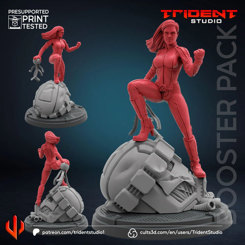 Rogue X-Men 2000 Movie Marvel MCP-compatible 40mm resin proxy miniature by Trident Miniatures - product image 1