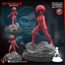 Misty Knight Marvel MCP-compatible 40mm resin proxy miniature by Trident Miniatures - product image 1