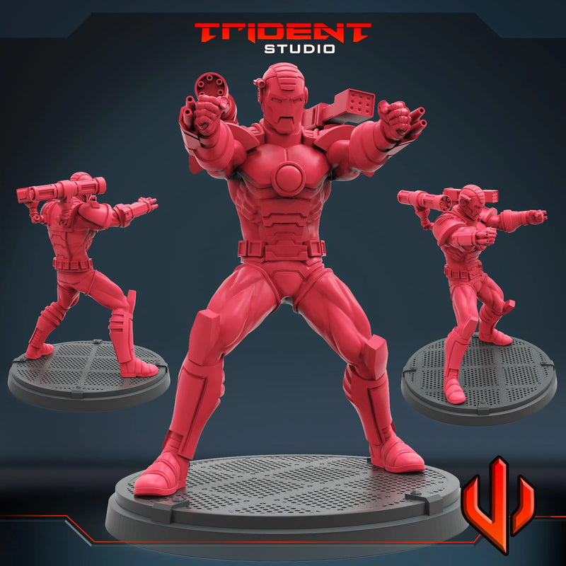 Classic War Machine Marvel MCP-compatible 40mm resin proxy miniature by Trident Miniatures - product image 1