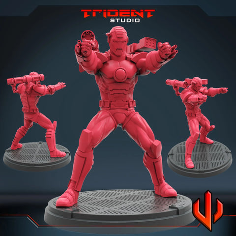 Classic War Machine Marvel MCP-compatible 40mm resin proxy miniature by Trident Miniatures - product image 1