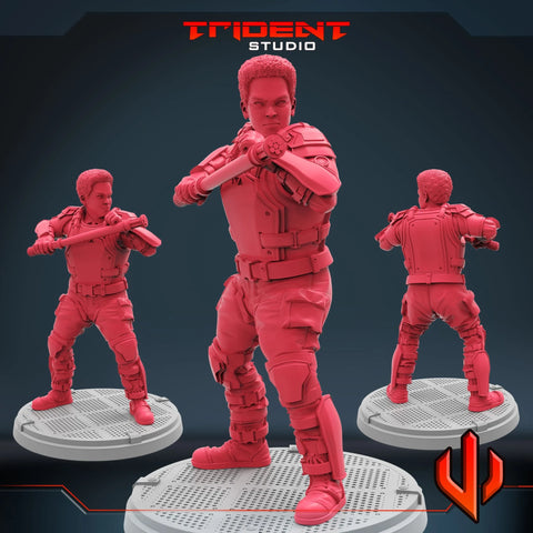 TVA Guard - Sculpt A Marvel MCP-compatible 40mm resin proxy miniature by Trident Miniatures - product image 1