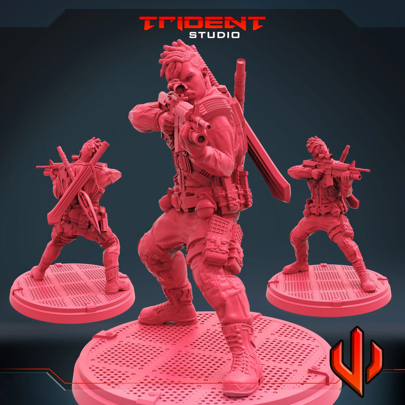 Killmonger - Sculpt A Marvel MCP-compatible 40mm resin proxy miniature by Trident Miniatures - product image 1