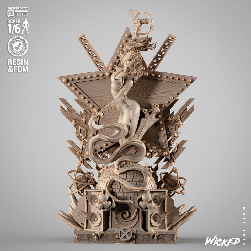 Dazzler Sculpture resin statue kit view 1
