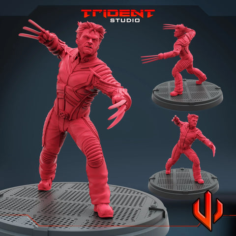 Wolverine X-Men 2000 Movie Marvel MCP-compatible 40mm resin proxy miniature by Trident Miniatures - product image 1