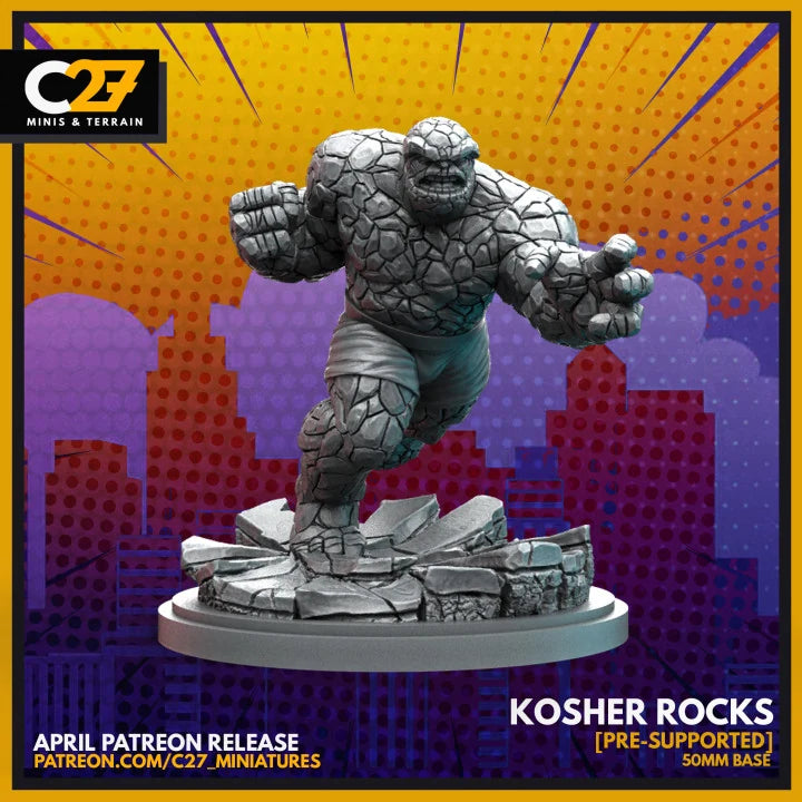 The Thing Marvel MCP-compatible resin miniature by C27 Studios - product image 1