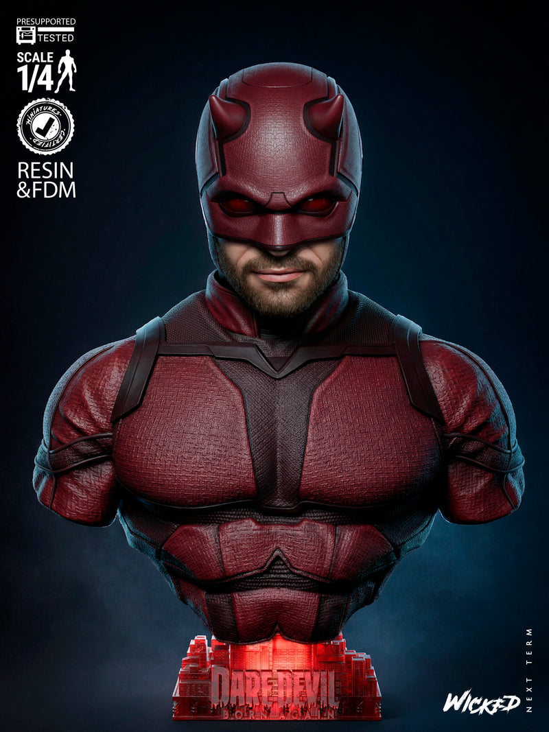 Daredevil Portrait Bust resin bust kit view 1