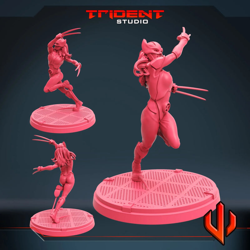 X-23 - Sculpt A Marvel MCP-compatible 40mm resin proxy miniature by Trident Miniatures - product image 1