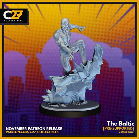 Iceman Marvel MCP-compatible resin miniature by C27 Studios - product image 1