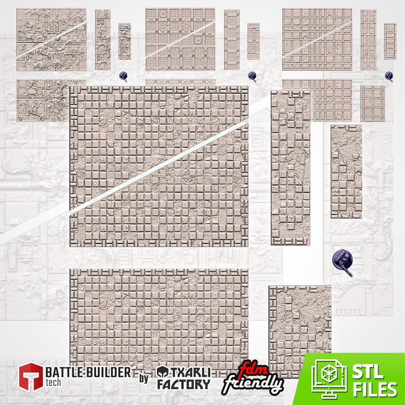 Layouts (Templates) 11th 3D printed terrain view 1