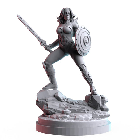 Power Princess Marvel MCP-compatible resin miniature by C27 Studios - product image 1