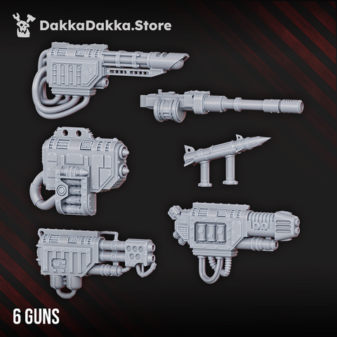 Armored Stompermech Guns - DakkaDakka Resin Miniature - image 1