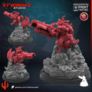 Rocket Raccoon Rivals Marvel MCP-compatible 40mm resin proxy miniature by Trident Miniatures - product image 1