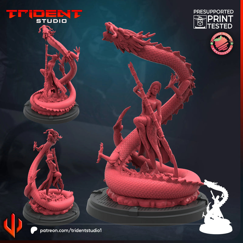 Blue Dragon Marvel MCP-compatible 40mm resin proxy miniature by Trident Miniatures - product image 1