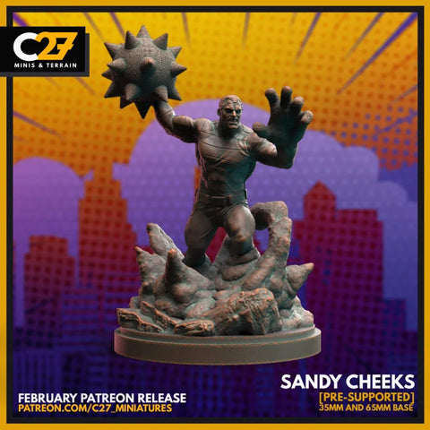 Sandman Marvel MCP-compatible resin miniature by C27 Studios - product image 1