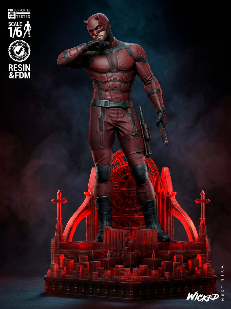 Daredevil Sculpture resin statue kit view 1