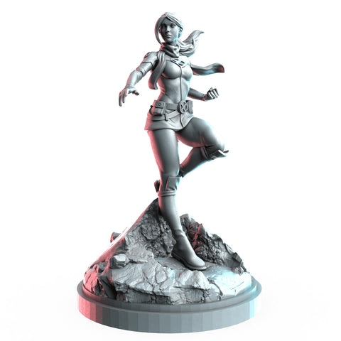 Rogue (Legacy Costume) Marvel MCP-compatible resin miniature by C27 Studios - product image 1
