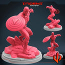 Captain America Phoenix Marvel MCP-compatible 40mm resin proxy miniature by Trident Miniatures - product image 1