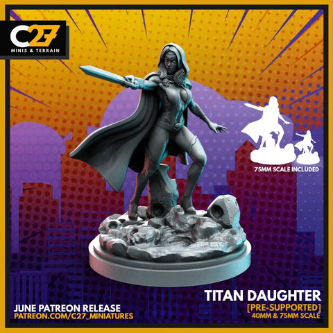 Gamora Marvel MCP-compatible resin miniature by C27 Studios - product image 1