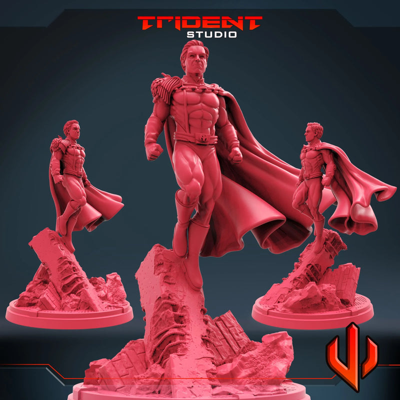 Homelander The Boys MCP-compatible 40mm resin proxy miniature by Trident Miniatures - product image 1