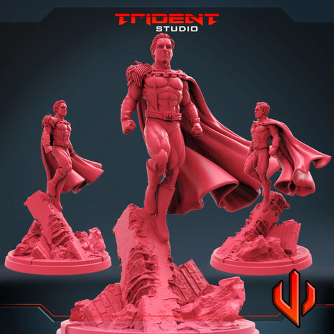 Homelander The Boys MCP-compatible 40mm resin proxy miniature by Trident Miniatures - product image 1