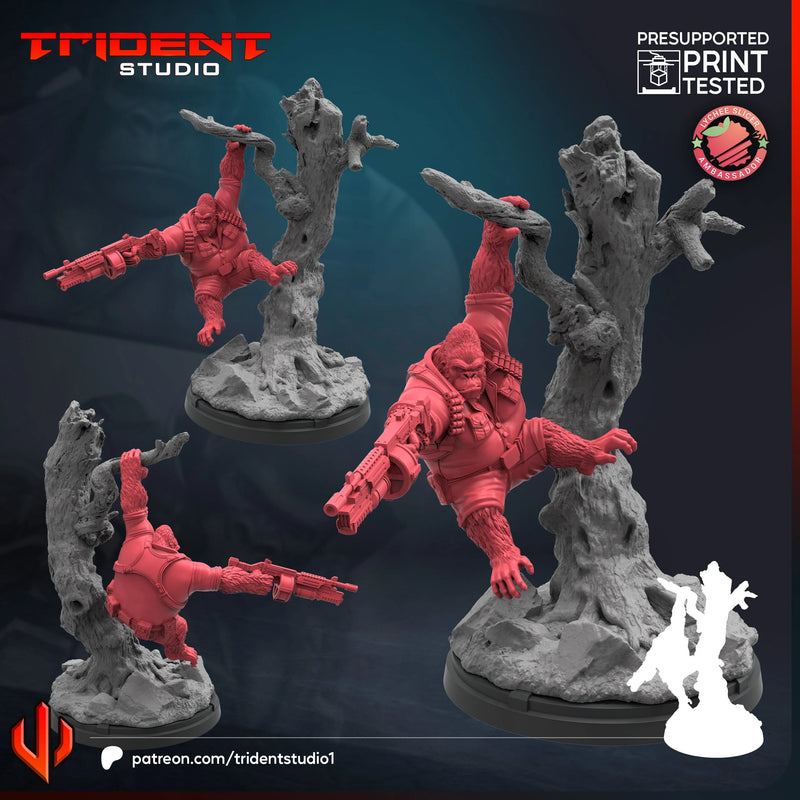 Gorilla Man Marvel MCP-compatible 40mm resin proxy miniature by Trident Miniatures - product image 1