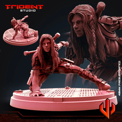 Black Widow 2021 - Sculpt A Marvel MCP-compatible 40mm resin proxy miniature by Trident Miniatures - product image 1