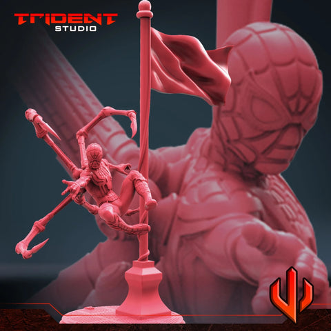 Iron Spider-Man Marvel MCP-compatible 40mm resin proxy miniature by Trident Miniatures - product image 1