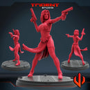 Mystique Marvel MCP-compatible 40mm resin proxy miniature by Trident Miniatures - product image 1