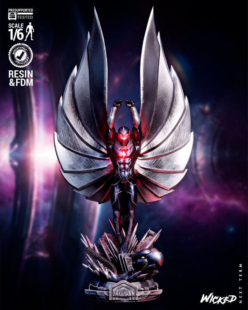 Darkhawk Sculpture resin statue kit view 1
