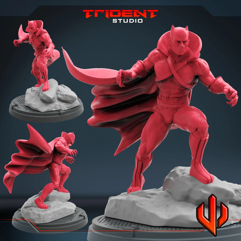 Classic Black Panther Marvel MCP-compatible 40mm resin proxy miniature by Trident Miniatures - product image 1