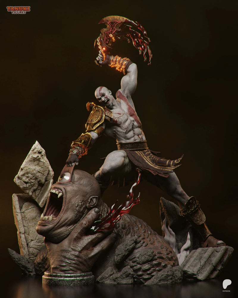 Kratos Resin Statue & Bust - Full Size view 1