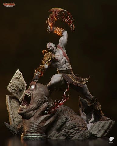 Kratos Resin Statue & Bust - Full Size view 1