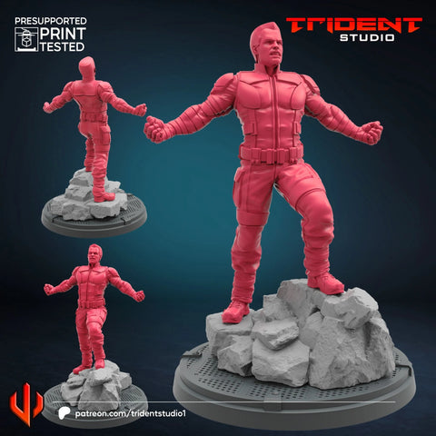 Colossus X-Men Days Of Future Past Marvel MCP-compatible 40mm resin proxy miniature by Trident Miniatures - product image 1