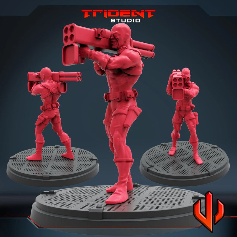 Bob Agent Marvel MCP-compatible 40mm resin proxy miniature by Trident Miniatures - product image 1