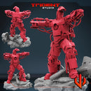 Iron Man MK1 Miniature Marvel MCP-compatible 40mm resin proxy miniature by Trident Miniatures - product image 1