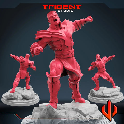 Colossus Phoenix Marvel MCP-compatible 40mm resin proxy miniature by Trident Miniatures - product image 1