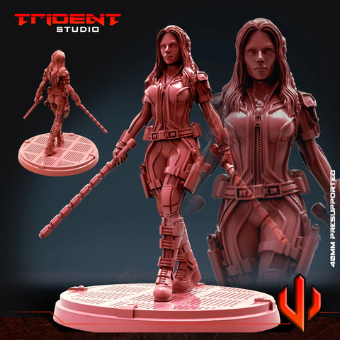 Black Widow 2021 - Sculpt B Marvel MCP-compatible 40mm resin proxy miniature by Trident Miniatures - product image 1