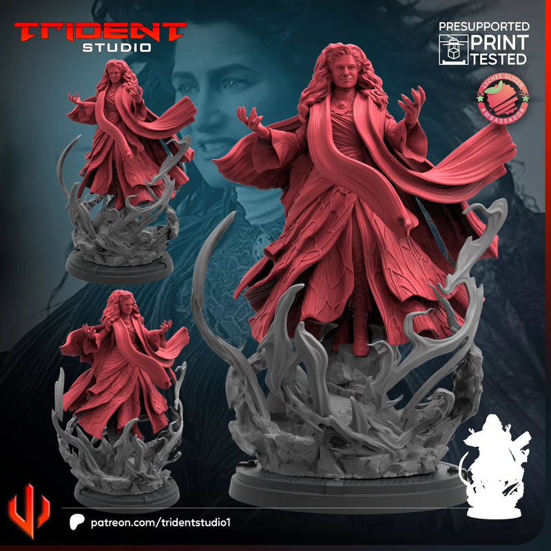 Agatha Harkness Marvel MCP-compatible 40mm resin proxy miniature by Trident Miniatures - product image 1