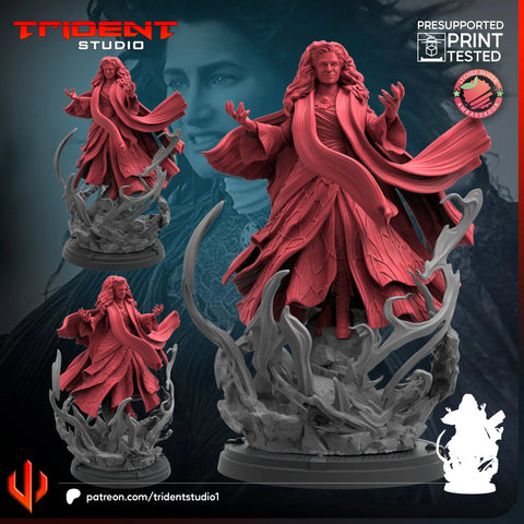 Agatha Harkness Marvel MCP-compatible 40mm resin proxy miniature by Trident Miniatures - product image 1