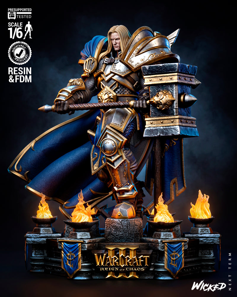 Arthas Sculpture resin statue kit view 1