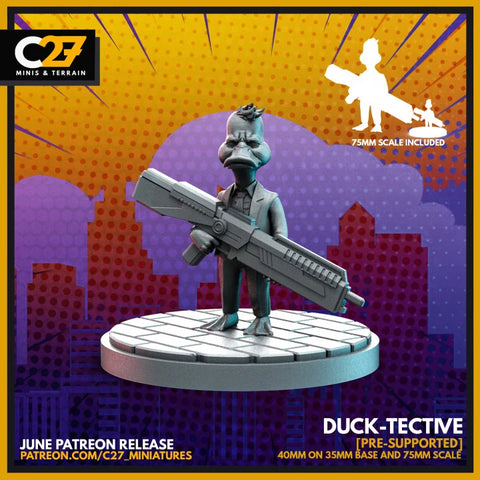 Howard the Duck Marvel MCP-compatible resin miniature by C27 Studios - product image 1