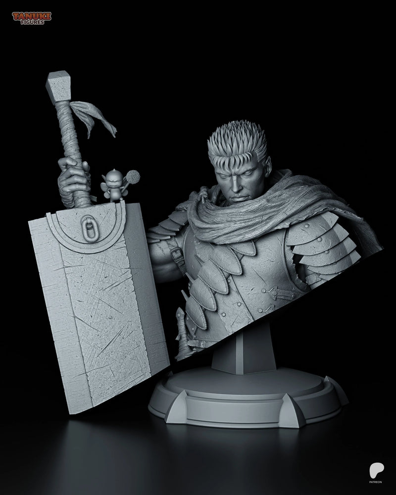 Guts Resin Statue & Bust - Bust view 1