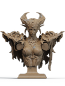 The Queen of the Ashen Vale Resin Bust - view 1