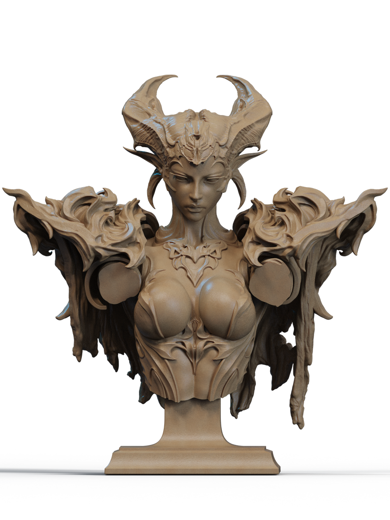 The Queen of the Ashen Vale Resin Bust - view 1