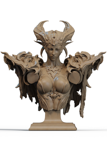 The Queen of the Ashen Vale Resin Bust - view 1